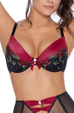 Load image into Gallery viewer, Roza Rufina Push Up Bra Black