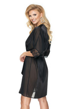 Load image into Gallery viewer, Irall Sharon Dressing Gown Black