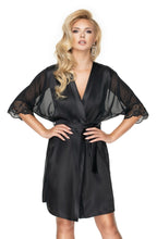 Load image into Gallery viewer, Irall Sharon Dressing Gown Black