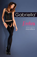 Load image into Gallery viewer, Gabriella Erotic 638 Strip Panty Black