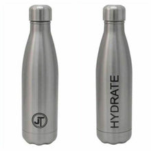 Load image into Gallery viewer, JTL Fitness Stainless Steel Water Bottle 500ml Vacuum Insulated Flask for Hot or Cold Metal Watertight Seal Silver