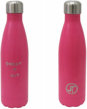 Load image into Gallery viewer, JTL Fitness Stainless Steel Water Bottle 500ml Vacuum Insulated Flask for Hot or Cold Metal Watertight Seal Pink