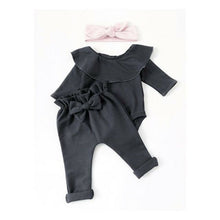 Load image into Gallery viewer, 2Pcs Baby Girls Ruffle Bodysuit Romper Tops Pants Winter Outfits
