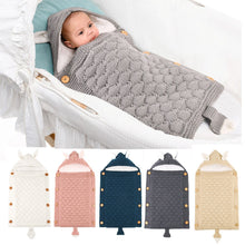 Load image into Gallery viewer, Newborn Winter Warm Infant Swaddle Wrap Swaddling Stroller Sleeping Bag
