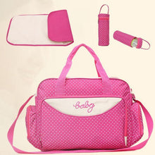 Load image into Gallery viewer, 5 Pcs/set Multifunction High Quality Baby Diaper Bag Set - smilybee
