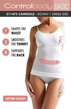 Load image into Gallery viewer, Control Body 211475 Shaping Camisole Nero
