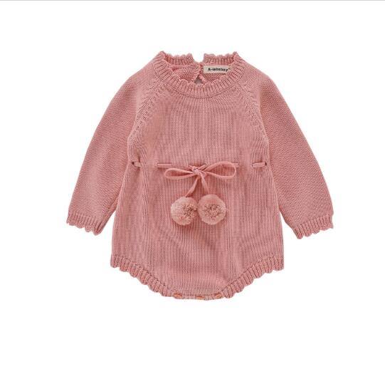 Knitted Baby Rompers Long-sleeve-Spring/Summer - smilybee