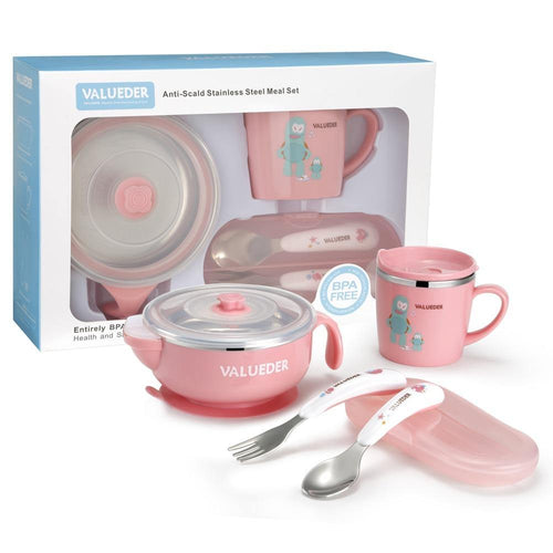 Stainless Steel Baby Feeding set As Gift Box - smilybee