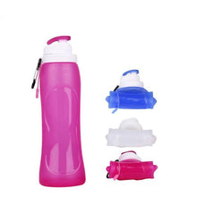 Load image into Gallery viewer, 500ML Foldable Silicone Water Bottles BPA Free - smilybee
