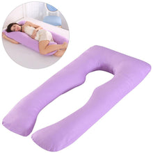 Load image into Gallery viewer, Comfortable Multicolour Full Body Maternity Pillow U-Shaped - smilybee
