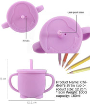 Load image into Gallery viewer, Baby Sippy Feeding Cups silicone - smilybee
