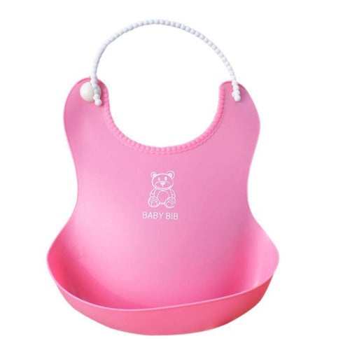 Baby Infant Toddler Waterproof Silicone Bib - smilybee