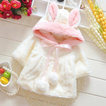 Load image into Gallery viewer, Beautiful bunny cloak baby Girl up to 1.5 years. - smilybee
