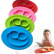 Load image into Gallery viewer, Silicone Material Baby Dining Plate - smilybee
