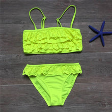 Load image into Gallery viewer, 7-14 years Falbala Baby Girls Swimwear  Bikini Summer Bathing Suit - smilybee
