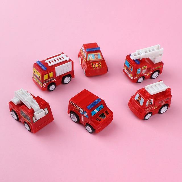 6 Pcs/set Creative Mini Inertia Engineering Toy Cars - smilybee