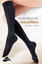 Load image into Gallery viewer, Gabriella Microfibre 501 Knee Highs Black
