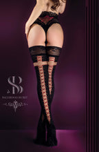 Load image into Gallery viewer, Ballerina 526 Black/Skin Hold Ups
