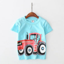 Load image into Gallery viewer, Baby Boys Summer Multicoloured T Shirt Cotton Short Sleeve 2-8 Years - smilybee
