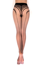 Load image into Gallery viewer, Ballerina 559 Black/Skin Tights
