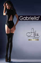 Load image into Gallery viewer, Gabriella Calze Alva Hold Ups Black
