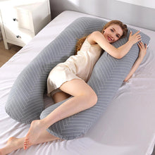 Load image into Gallery viewer, Comfortable Multicolour Full Body Maternity Pillow U-Shaped - smilybee
