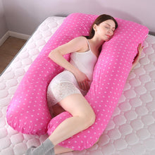 Load image into Gallery viewer, Comfortable Multicolour Full Body Maternity Pillow U-Shaped - smilybee
