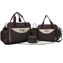 Load image into Gallery viewer, 5 Pcs/set Multifunction High Quality Baby Diaper Bag Set - smilybee
