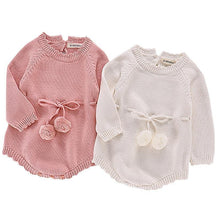 Load image into Gallery viewer, Knitted Baby Rompers Long-sleeve-Spring/Summer - smilybee
