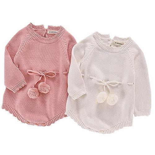 Knitted Baby Rompers Long-sleeve-Spring/Summer - smilybee