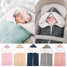 Load image into Gallery viewer, Newborn Winter Warm Infant Swaddle Wrap Swaddling Stroller Sleeping Bag
