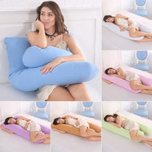 Load image into Gallery viewer, Comfortable Multicolour Full Body Maternity Pillow U-Shaped - smilybee
