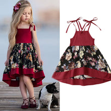 Load image into Gallery viewer, Toddler Baby Girls Sleeveless Dress Party Princess Floral Sundress Outfit
