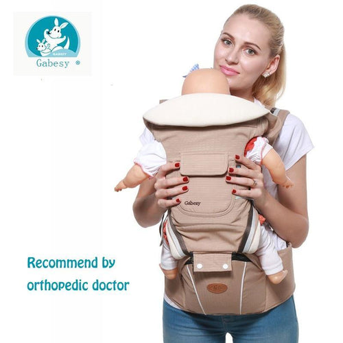 Classic 9 in 1 Ergonomic Baby Carrier Backpack Hipseat 0-36 months - smilybee