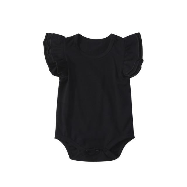 Baby Girls Ruffles Cotton Romper Jumpsuit - smilybee