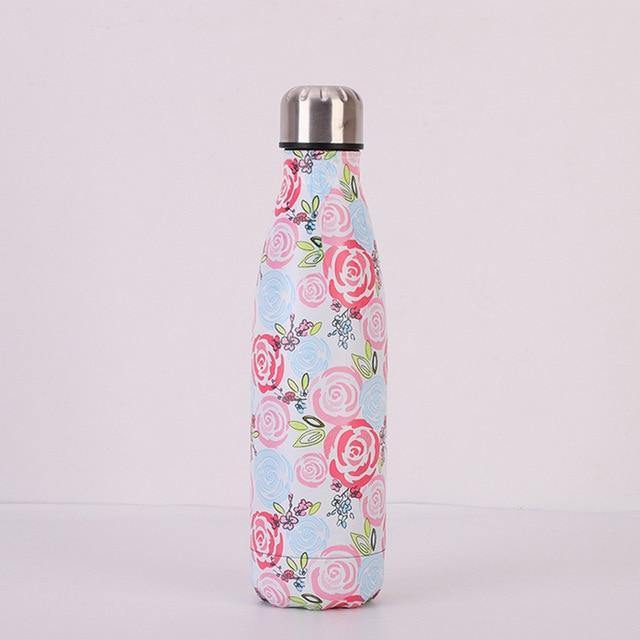 Stainless Steel Vacuum Insulated Water Bottle Flask Thermal Sports Chilly 500ML - smilybee