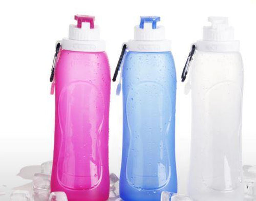 500ML Foldable Silicone Water Bottles BPA Free - smilybee