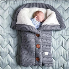 Load image into Gallery viewer, Baby Swaddle Knit Wool Sleeping Bag
