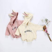 Load image into Gallery viewer, Baby Toddler Girl Rabbit Letter Pullover Bodysuit - smilybee
