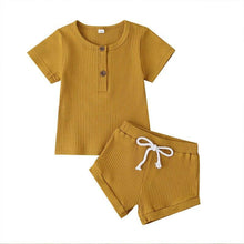 Load image into Gallery viewer, Toddler Summer T-shirts Tops+Shorts Infant Clothing Outfits Sets - smilybee
