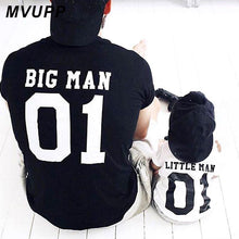 Load image into Gallery viewer, Family Look matching outfits father and son big litter man Dad baby summer fathers day clothing T-shirt for daddy and me clothes - smilybee
