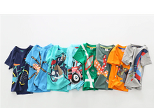 Load image into Gallery viewer, Baby Boys Summer Multicoloured T Shirt Cotton Short Sleeve 2-8 Years - smilybee
