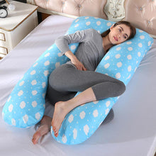 Load image into Gallery viewer, Comfortable Multicolour Full Body Maternity Pillow U-Shaped - smilybee
