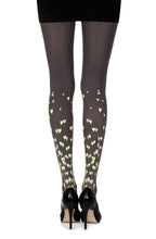 Load image into Gallery viewer, Zohara "Queen Of Hearts" Grey Print Tights
