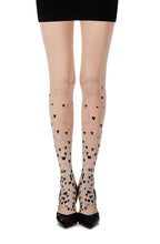 Load image into Gallery viewer, Zohara "Queen Of Hearts" Powder Print Tights
