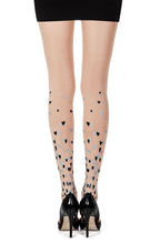 Load image into Gallery viewer, Zohara "Queen Of Hearts" Powder Print Tights
