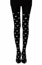 Load image into Gallery viewer, Zohara "Super Hero" Black Print Tights
