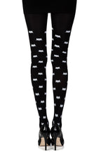 Load image into Gallery viewer, Zohara "Super Hero" Black Print Tights
