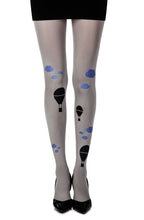 Load image into Gallery viewer, Zohara &quot;Hot Air Balloon&quot; Grey Print Tights
