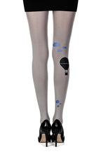 Load image into Gallery viewer, Zohara &quot;Hot Air Balloon&quot; Grey Print Tights
